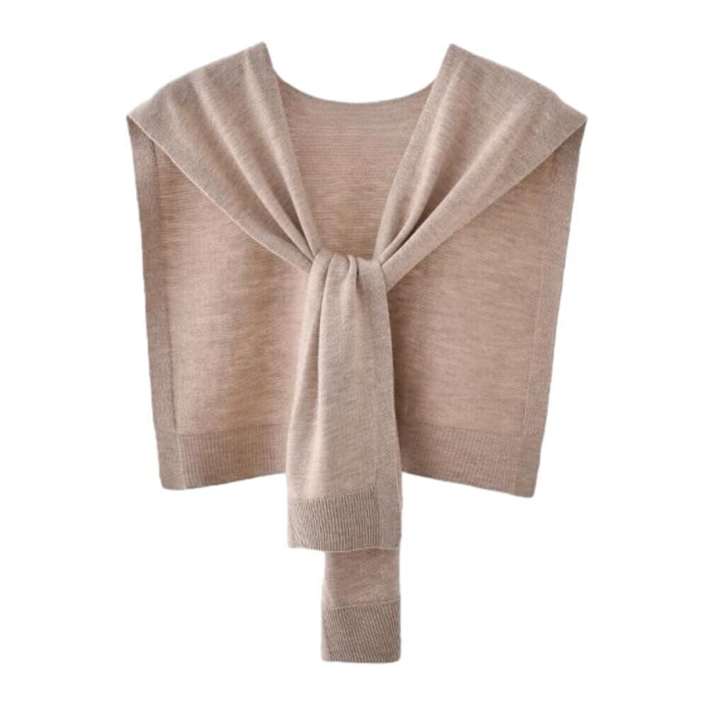 4932 Womens Striped Pashmina Shawls And Wraps Knitted Sweater Casual Shawl